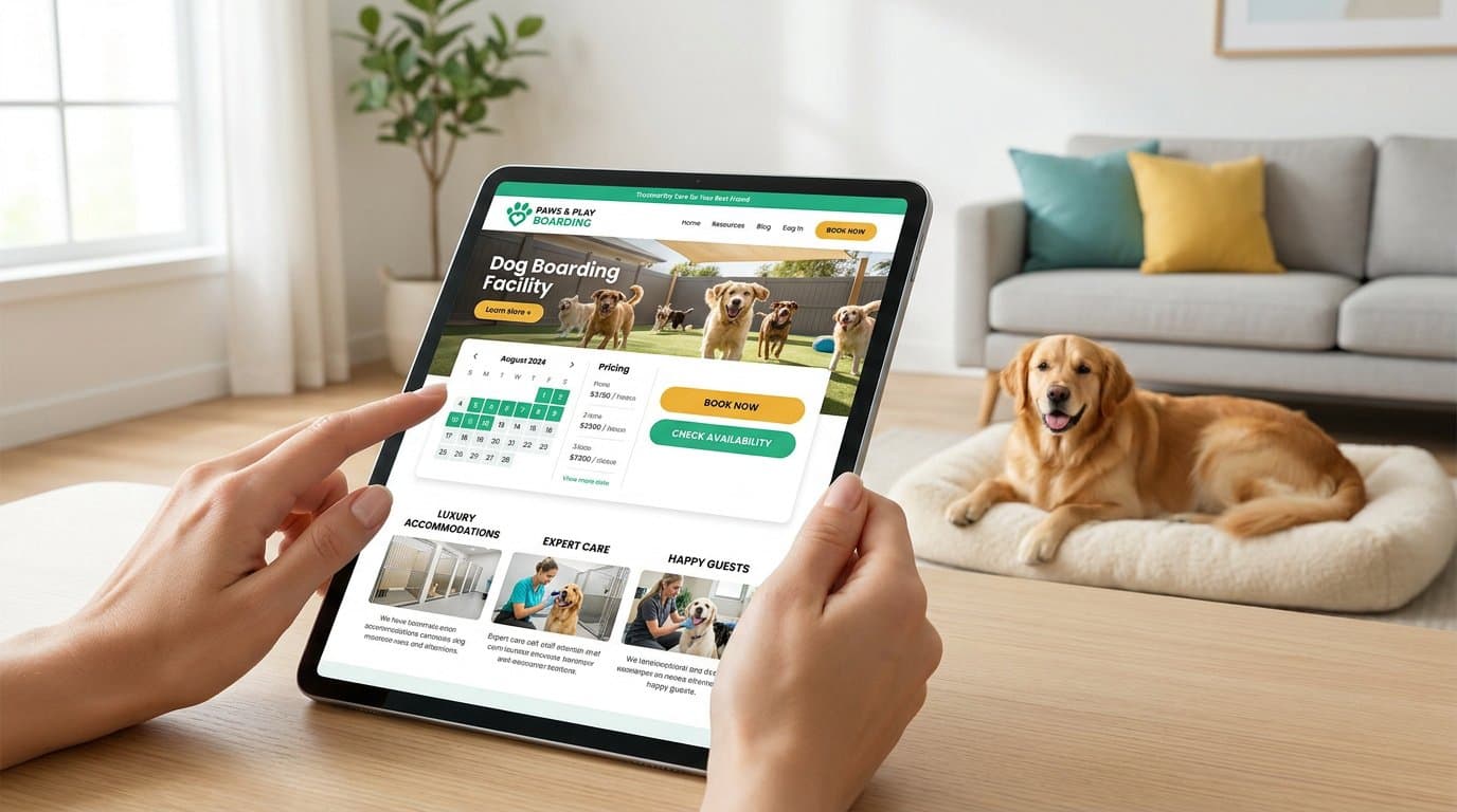 Réussir avec un site web de pension canine moderne en 2026